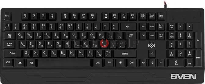 Клавиатура Sven KB-G8300 проводная, USB Type-A, чёрный