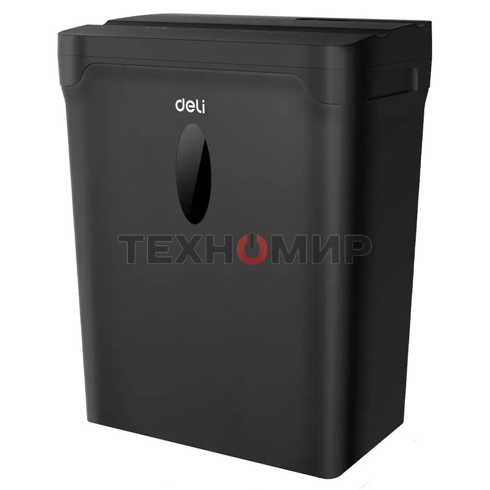 Шредер Deli ET014 черный с автоподачей (секр.P-4) фрагменты 5лист. 10лтр. пл.карты