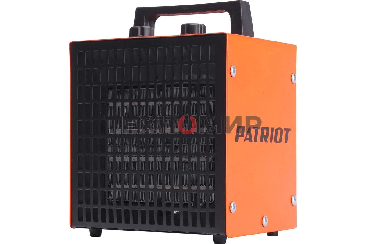 Тепловентилятор электрический Patriot PT Q 3S, оранжевый/черный, 2000 Вт, 25 м2, термостат
