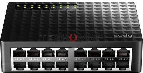 Коммутатор Cudy FS1016 (L2) 16x100 Мбит/с неуправляемый