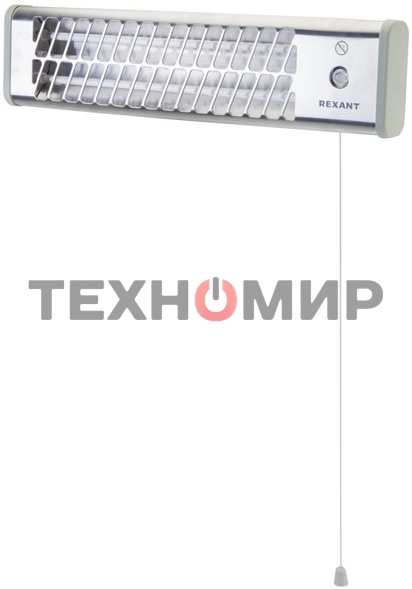 Обогреватель инфракрасный панельный Rexant серый, кварцевый, 1500 Вт, 20 м2, 3 режима обогрева