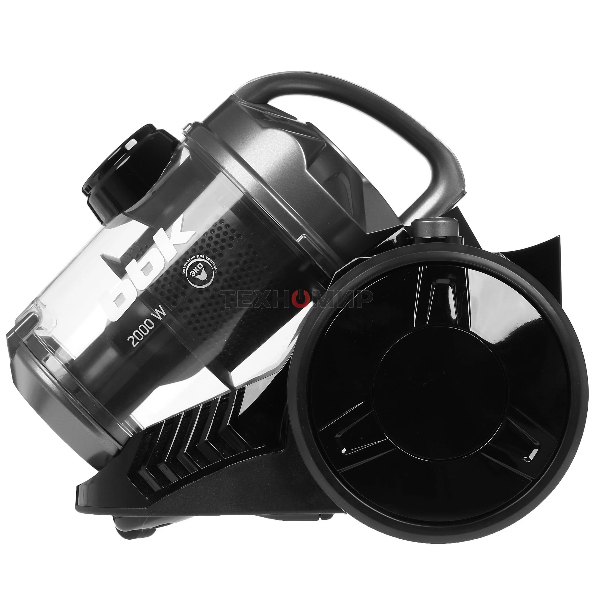 Пылесос BBK BV1503 черный/темно-серый, 320/2000 Вт, уборка сухая, пылесборник контейнер 2.5 л