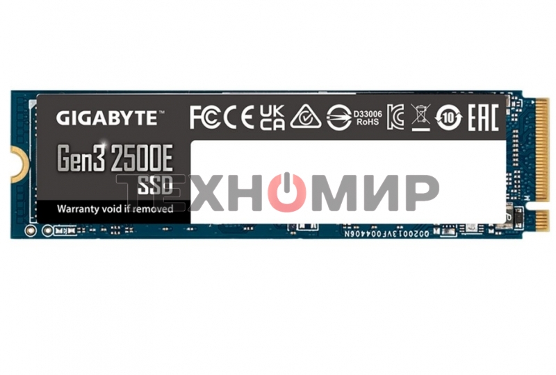 Накопитель SSD Gigabyte 2500E G325E2Tb, 2Tb, PCIe 3.0 x4, M.2 2280, NVMe, R/W 2400/2000