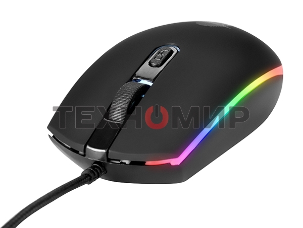 Мышь проводная Qumo Pretender M53 черный, 3200 dpi, USB, кнопки - 4