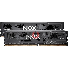 Оперативная память Apacer Nox, DDR5, 32Gb (2x16Gb), 5200MHz, CL40, DIMM, радиатор, серый/черный