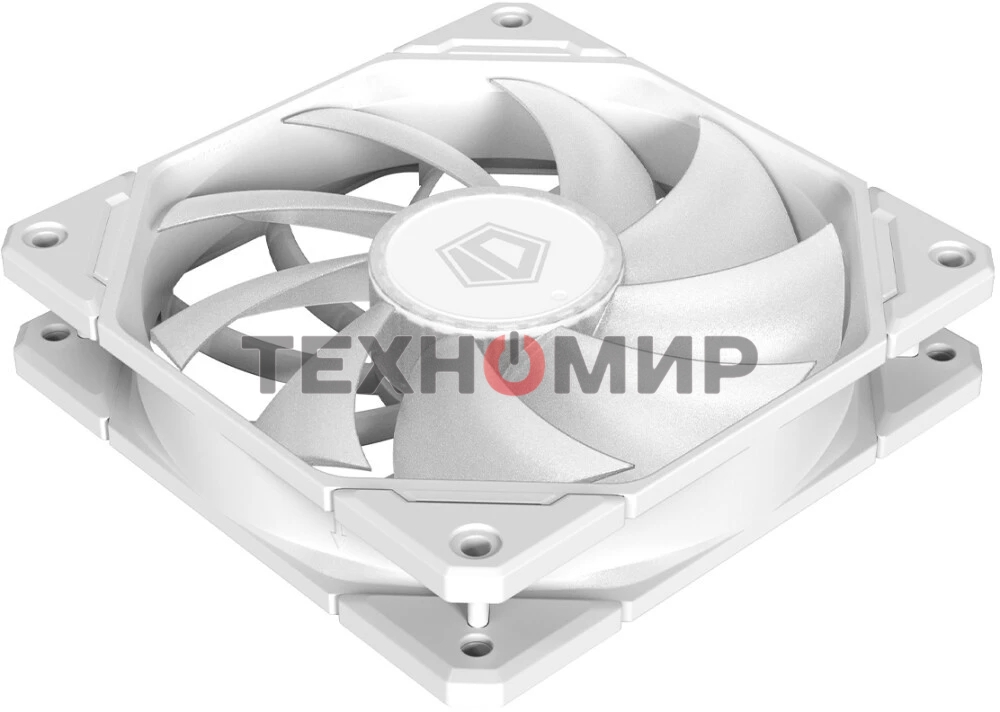 Вентилятор для корпуса ID-COOLING TF-12025-PRO-ARGb TRIO WHITE (3 pcs, 120мм, 1800rpm, 35.2 дБ, PWM 4-pin, ARGb, белый) (TF-12025-PRO-ARGb TRIO WHITE)