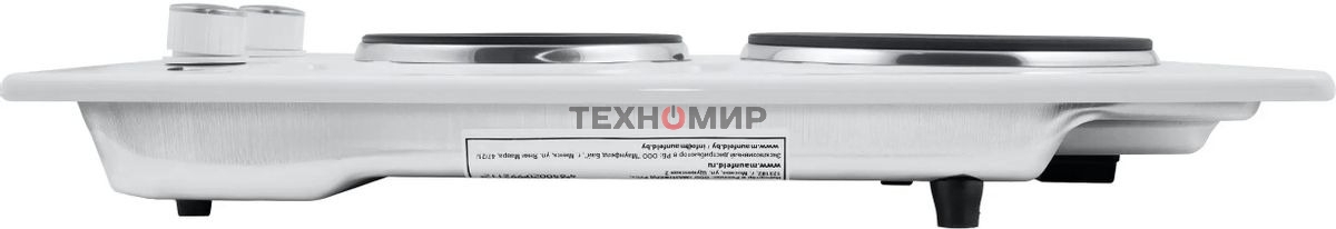 Электрическая варочная панель Maunfeld EEHE.32.4W, конфорок: 2 шт., эмаль, независимая, белый