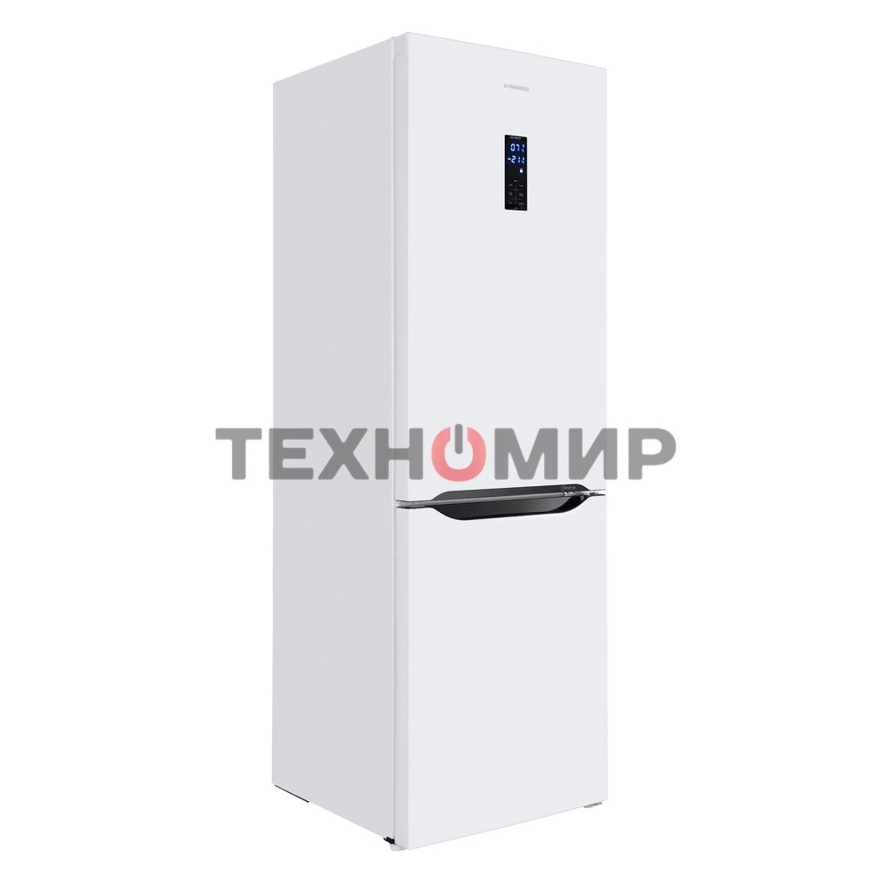 Холодильник-морозильник Maunfeld MFF187NFIW10 с инвертором белый двухкамерный 232/98 л морозилка снизу, No Frost
