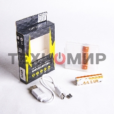 Комплект аккумуляторных батареек (Li-ion), тип АА, 1,5В,1800мВт/ч(1200мА/ч), 4акб+шнур Type-C, Сигнал