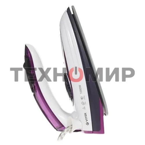 Утюг дорожный Vitek VT-8305 1000 Вт белый/фиолетовый