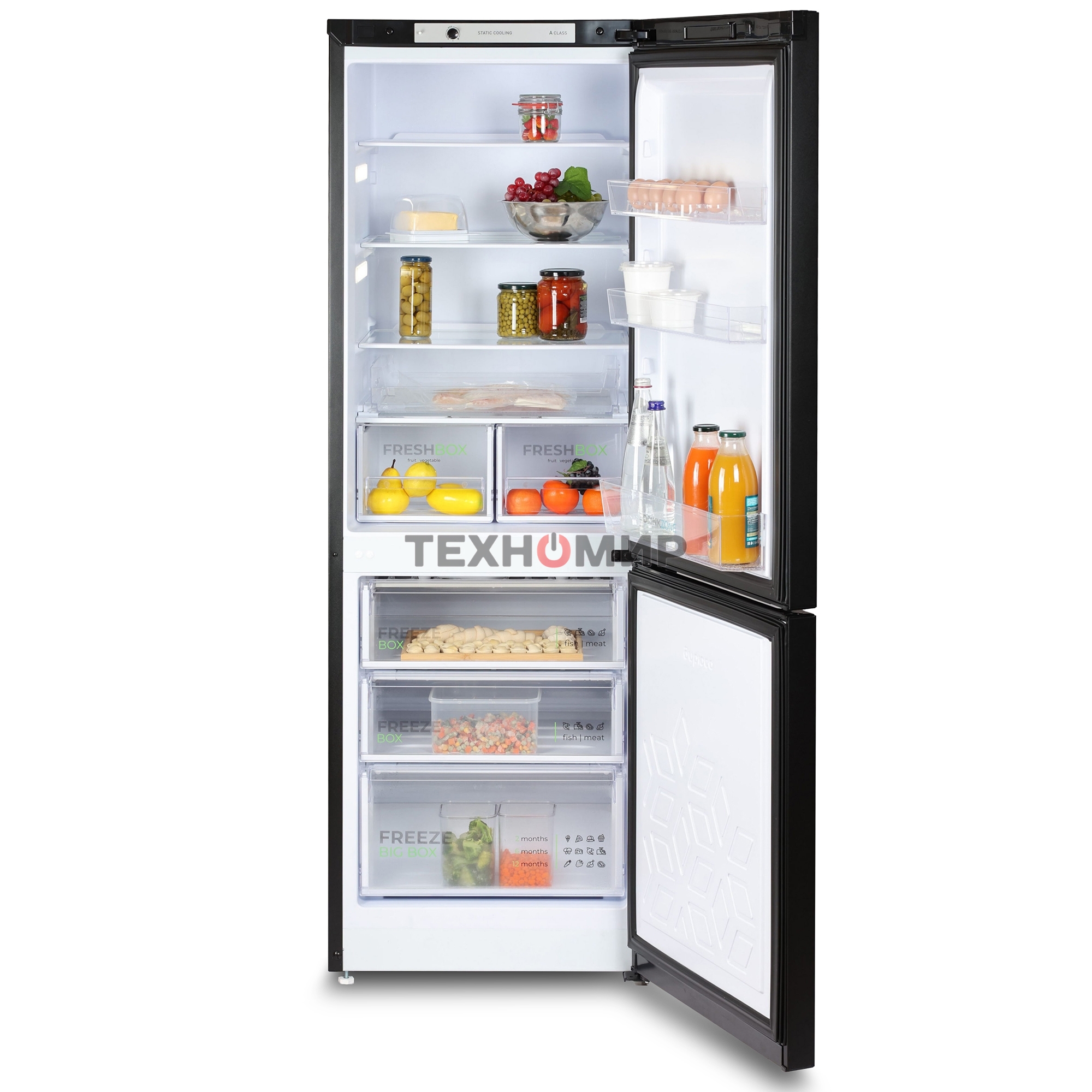 Холодильник БИРЮСА B6156 310л черный