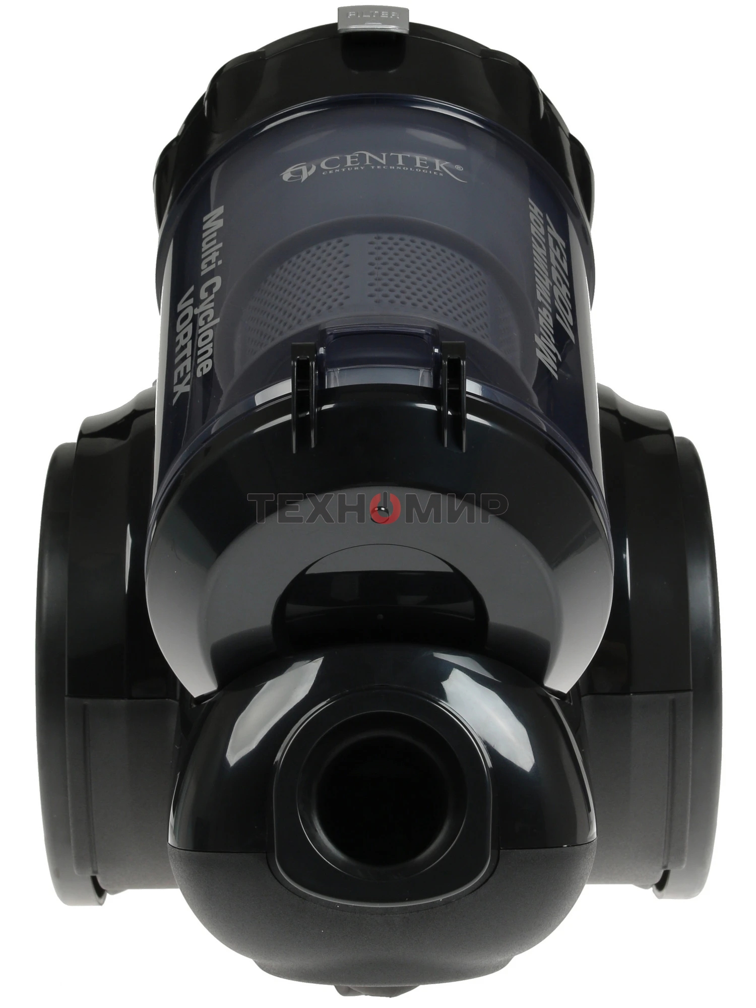 Пылесос Centek CT-2524 черный/серый, 420/2300 Вт, уборка сухая, пылесборник контейнер 2 л