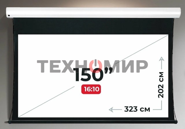 Экран для проектора S'OK Apollo SGPSMT-323x202A бокового натяжения, звукопрозрачный, белый к