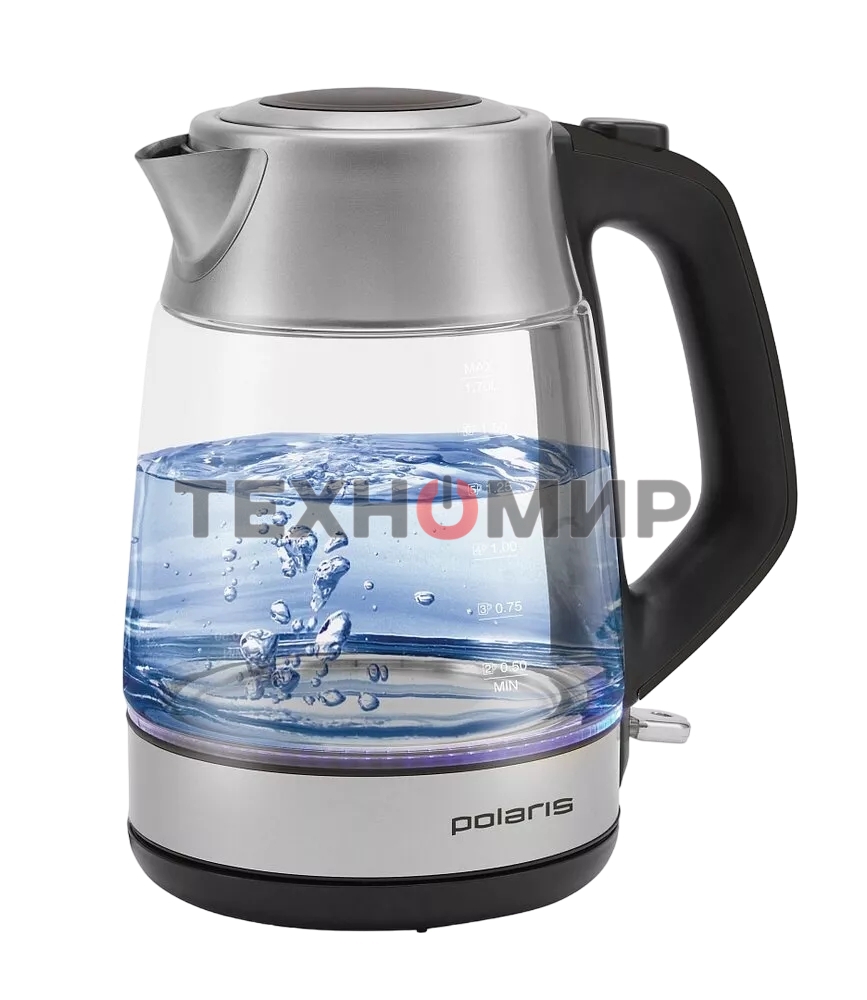Чайник электрический Polaris PWK-1527СGL 1.7 л, 2100вт, стальной