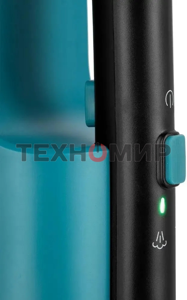 Швабра паровая Kitfort КТ-1078 черный/бирюзовый