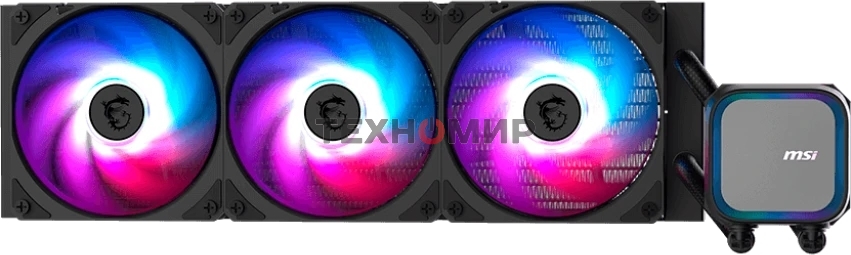 Система жидкостного охлаждения MSI MAG CORELIQUID A13 360 черный 120мм алюминий+медь 4-pin