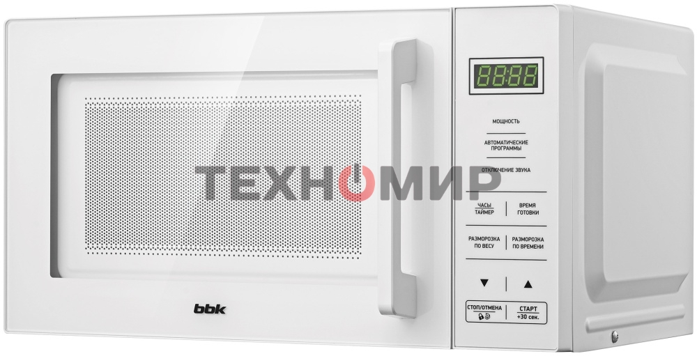 Микроволновая печь BBK 20MWS-751S/W белый, 20 л, 700 Вт, переключатели - сенсор
