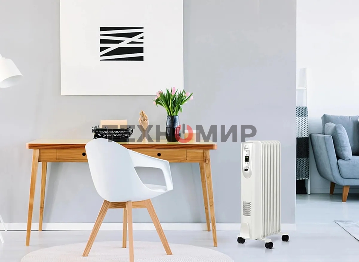 Обогреватель масляный Ballu Comfort BOH/CM-11WDN (11 секций) белый, 2200 Вт, 27 м2, термостат