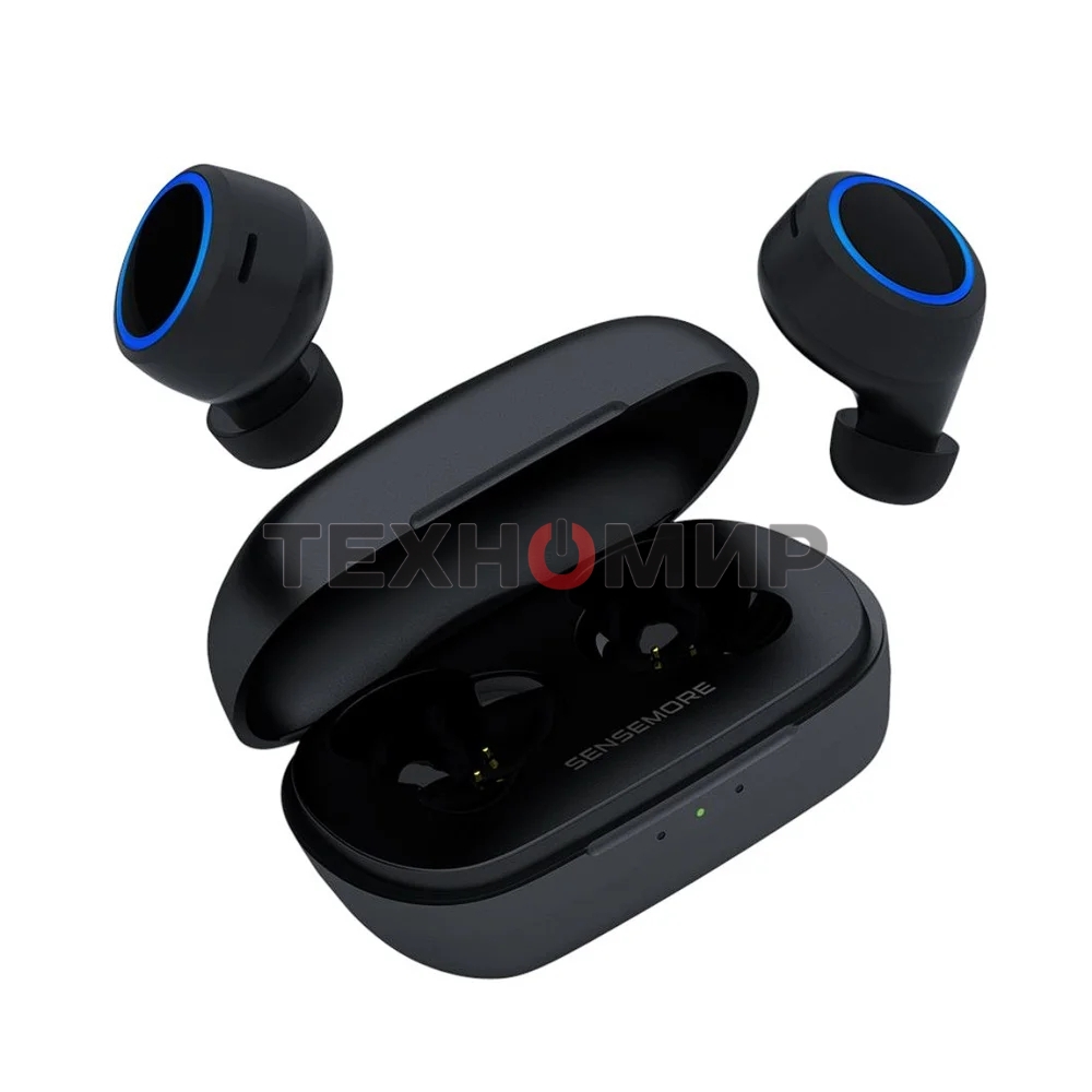Наушники TWS Creative Sensemore Air черный, вкладыши, Bluetooth, активное шумоподавление