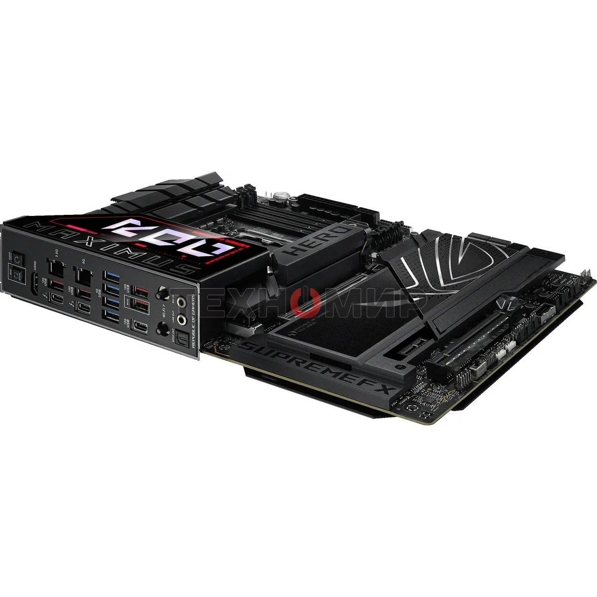 Материнская плата ASUS ROG MAXIMUS Z890 HERO, LGA 1851, Intel Z890, 4xDDR5, 4xSATA, 6xM.2, 1xPCIe 5.0 x16, 1xPCIe 4.0 x4, 1xPCIe x1, 1xHDMI, 2xUSB-C (видеовыход), 4xUSB-A 3.2 Gen 1, 4xUSB-A 3.2 Gen 2, 1xUSB-C 3.2 Gen 2, 2xUSB-C Thunderbolt 4, 2x 5Gb LAN, 