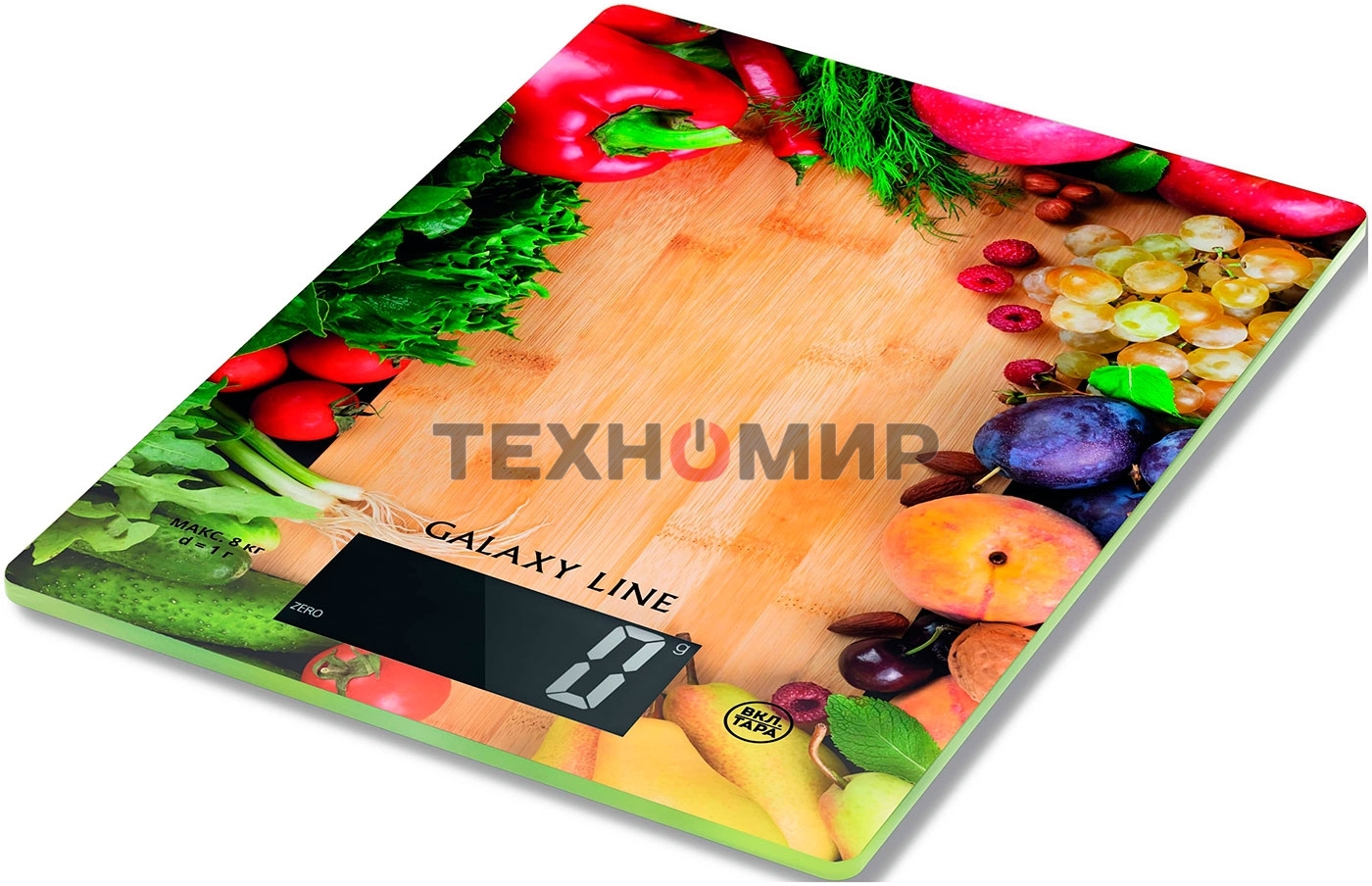 Весы кухонные Galaxy Line GL 2817, стекло, элемент питания типа 