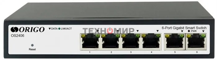 Коммутатор настраиваемый L2 6x1000Base-T ORIGO OS2406/A1A