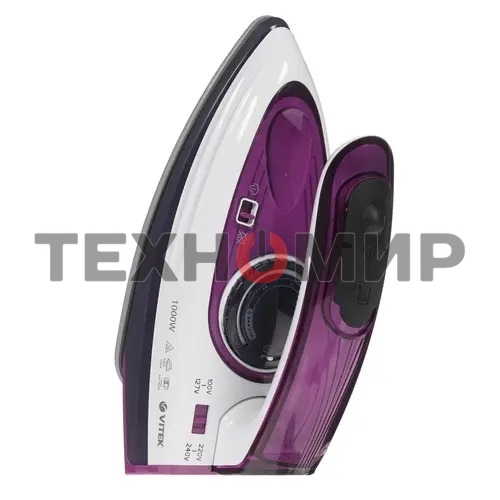 Утюг дорожный Vitek VT-8305 1000 Вт белый/фиолетовый