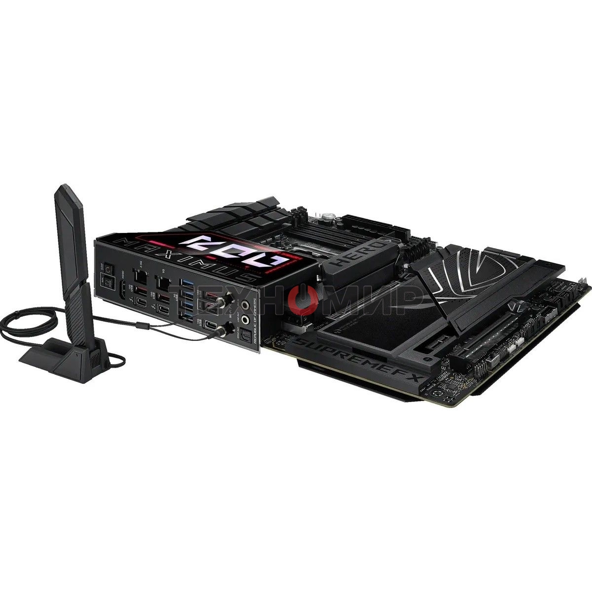 Материнская плата ASUS ROG MAXIMUS Z890 HERO, LGA 1851, Intel Z890, 4xDDR5, 4xSATA, 6xM.2, 1xPCIe 5.0 x16, 1xPCIe 4.0 x4, 1xPCIe x1, 1xHDMI, 2xUSB-C (видеовыход), 4xUSB-A 3.2 Gen 1, 4xUSB-A 3.2 Gen 2, 1xUSB-C 3.2 Gen 2, 2xUSB-C Thunderbolt 4, 2x 5Gb LAN, 