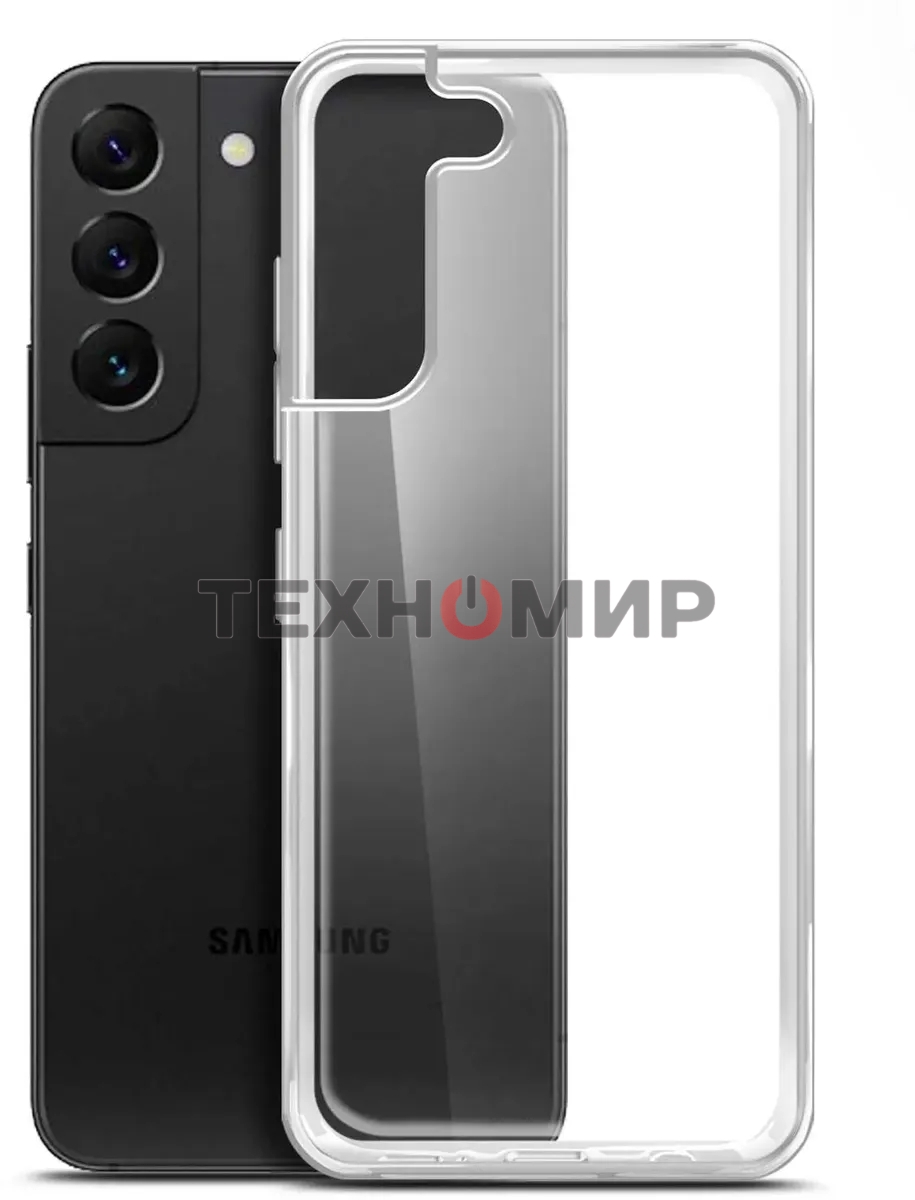 Чехол (клип-кейс) BoraSCO для Samsung Galaxy S22+ прозрачный