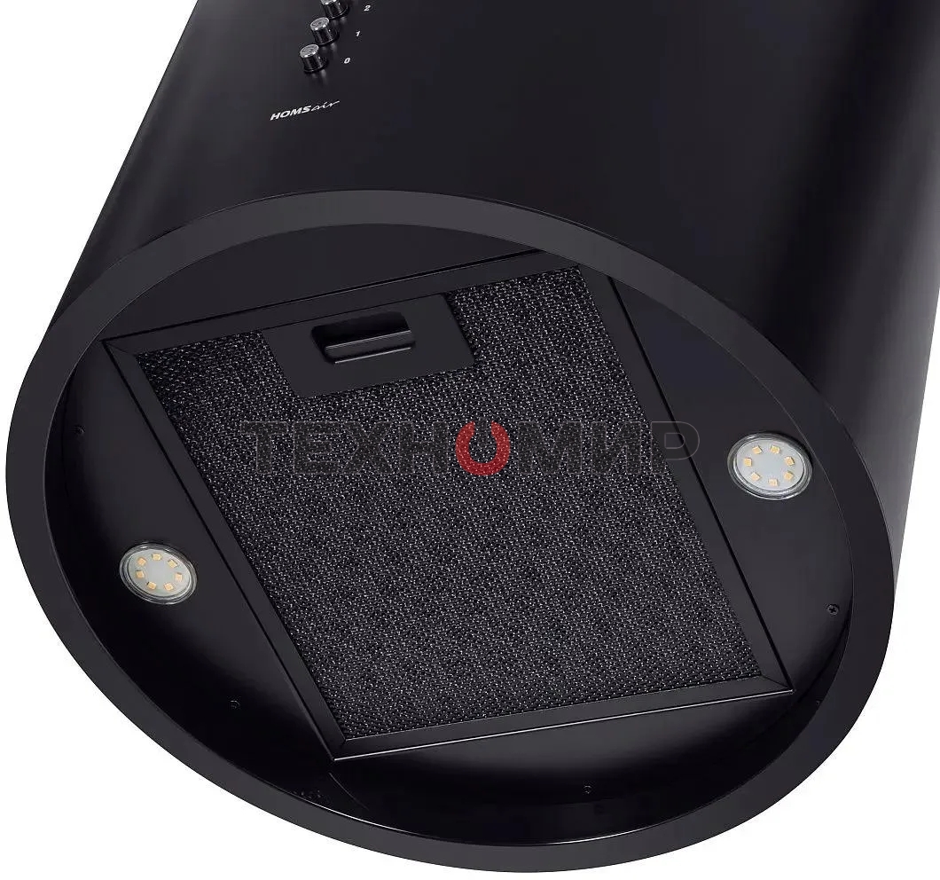 Вытяжка островная HOMSair FLY 1000PH черный, 38 см, 1000 куб. м/ч, 52 дБ