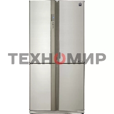 Холодильник Sharp SJ-EX93PBE бежевый трехкамерный 345/211 л морозилка снизу Side by Side