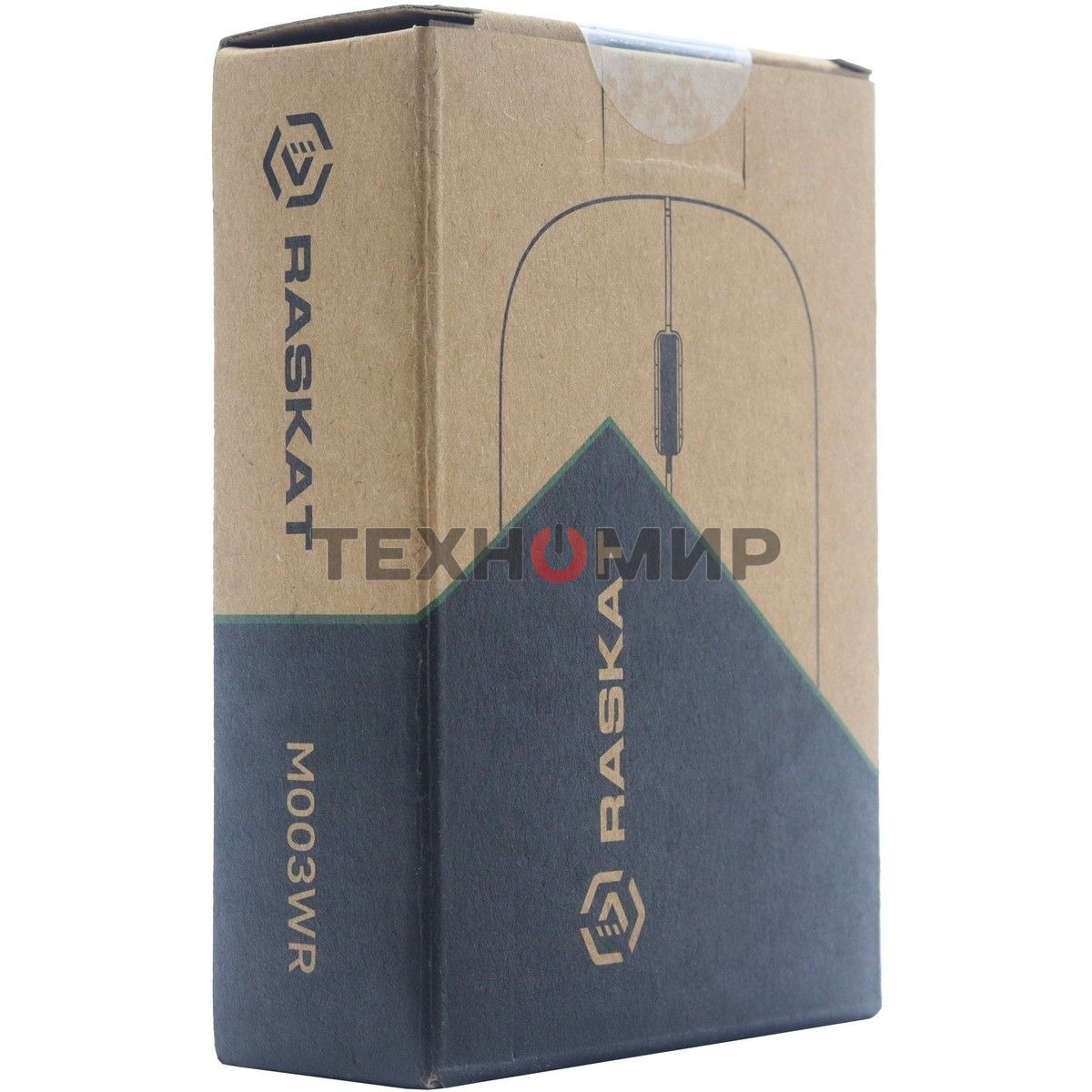 Мышь беспроводная Raskat M003WR белый, 2400 dpi, радиоканал, Bluetooth, USB, кнопки - 3