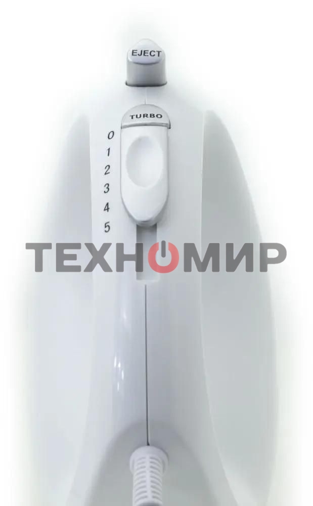 Миксер SUPRA MXS-530 с чашей. 500 Вт. Режим Турбо. 5 скоростей. Две насадки: для взбивания яиц и крема и для замеса тяжелого теста. белый