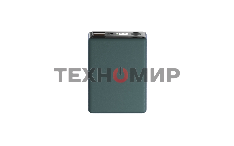 Портативный аккумулятор OLMIO QX-10, 10000mAh, 22.5W, QuickCharge3.0/PowerDelivery, LCD, темно-зеленый