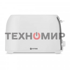 Тостер Vitek VT-1582 W белый (белый, 750 Вт, 2 отделения, механическое управление)