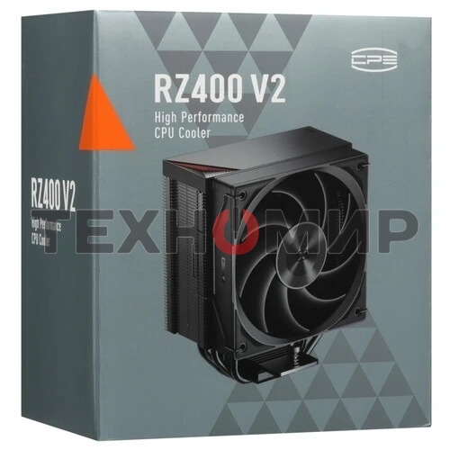 Устройство охлаждения (кулер) PcCooler RZ400 V2 Soc-AM5/AM4/1200/1700/1851 черный 4-pin 32dB Al+Cu 240W Ret (RZ400V2-BKNWNX-GL)