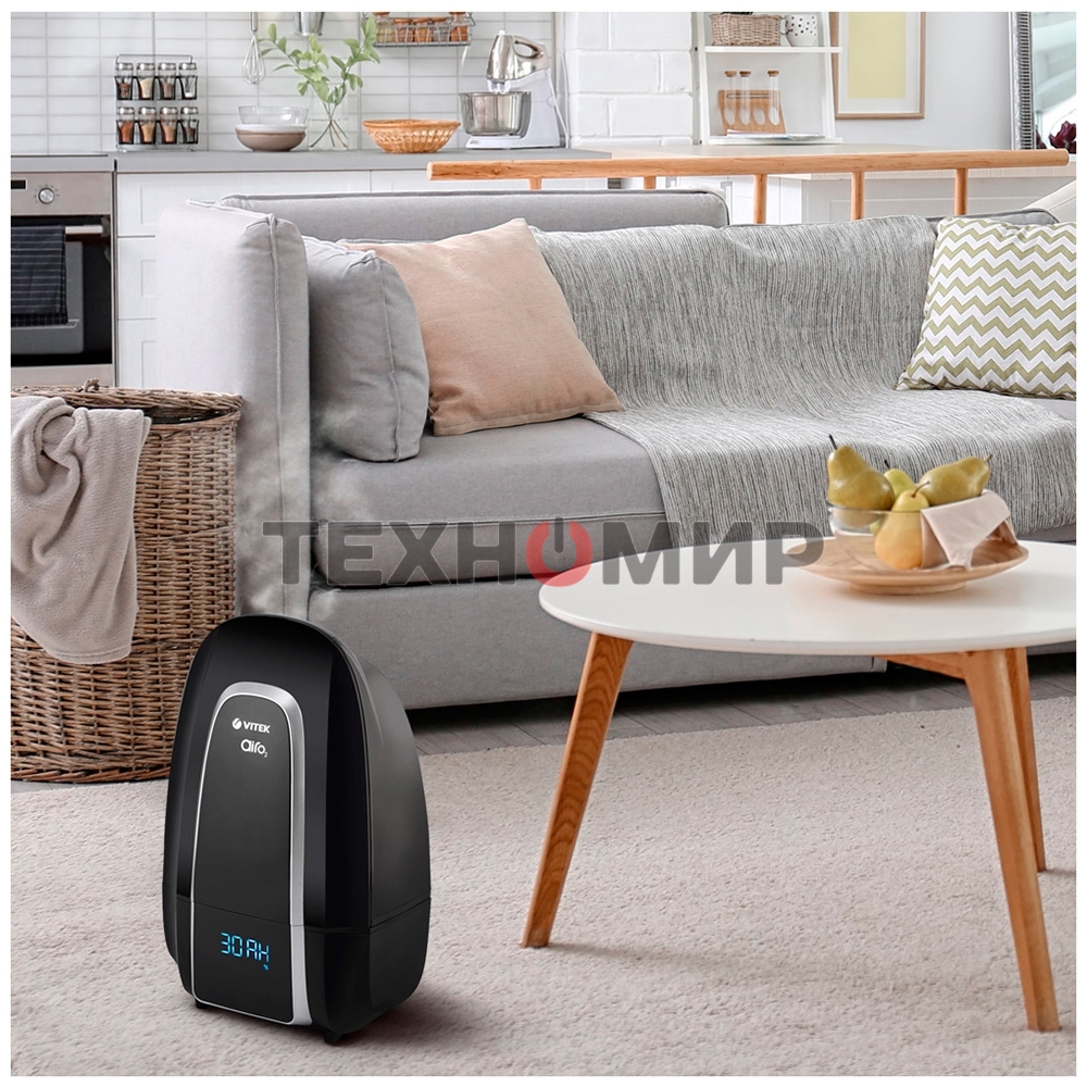 Увлажнитель воздуха ультразвуковой Vitek VT-2342 черный