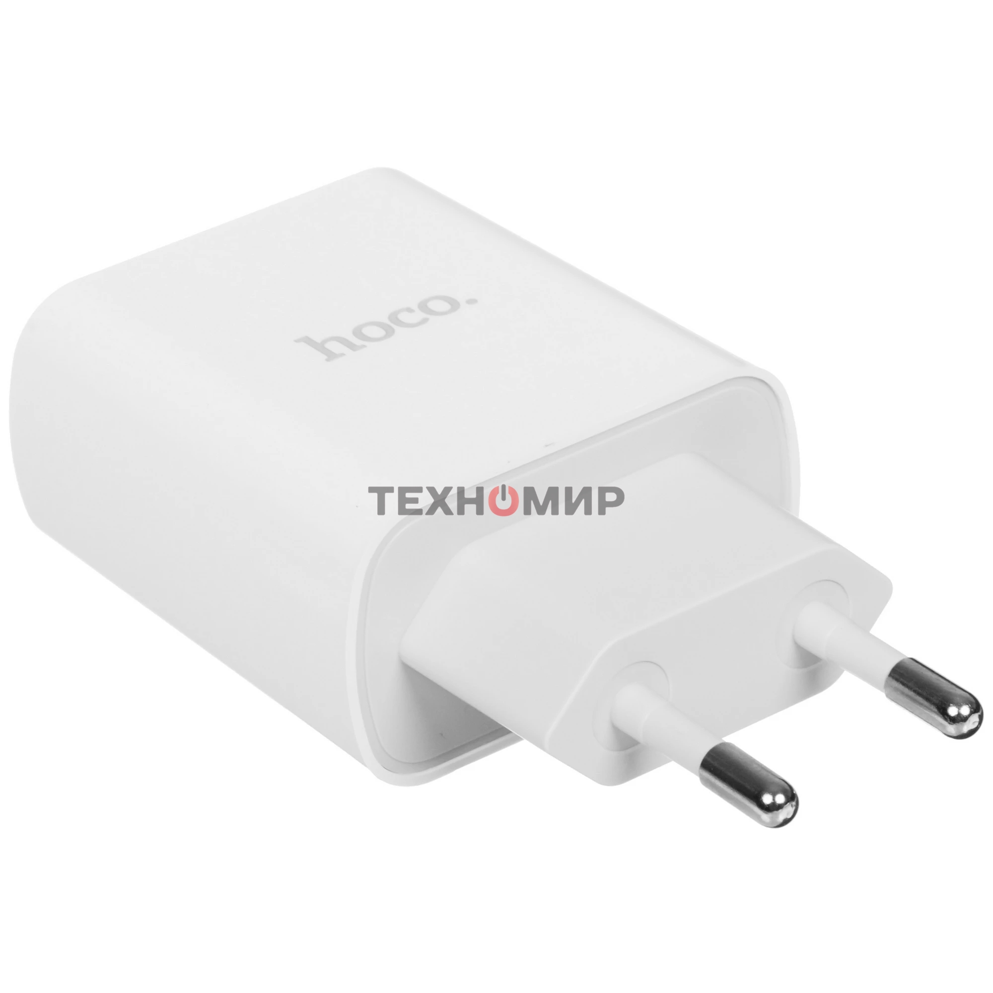 Блок питания (сетевой адаптер) HOCO C80A Rapido PD+QC3.0, 20W два порта (1хUSB-A, 1хType-C), белый