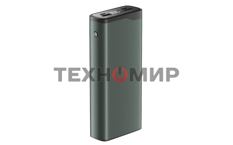 Портативный аккумулятор OLMIO QL-20, 20000mAh, 22.5W, QuickCharge3.0/PowerDelivery, LCD, серый