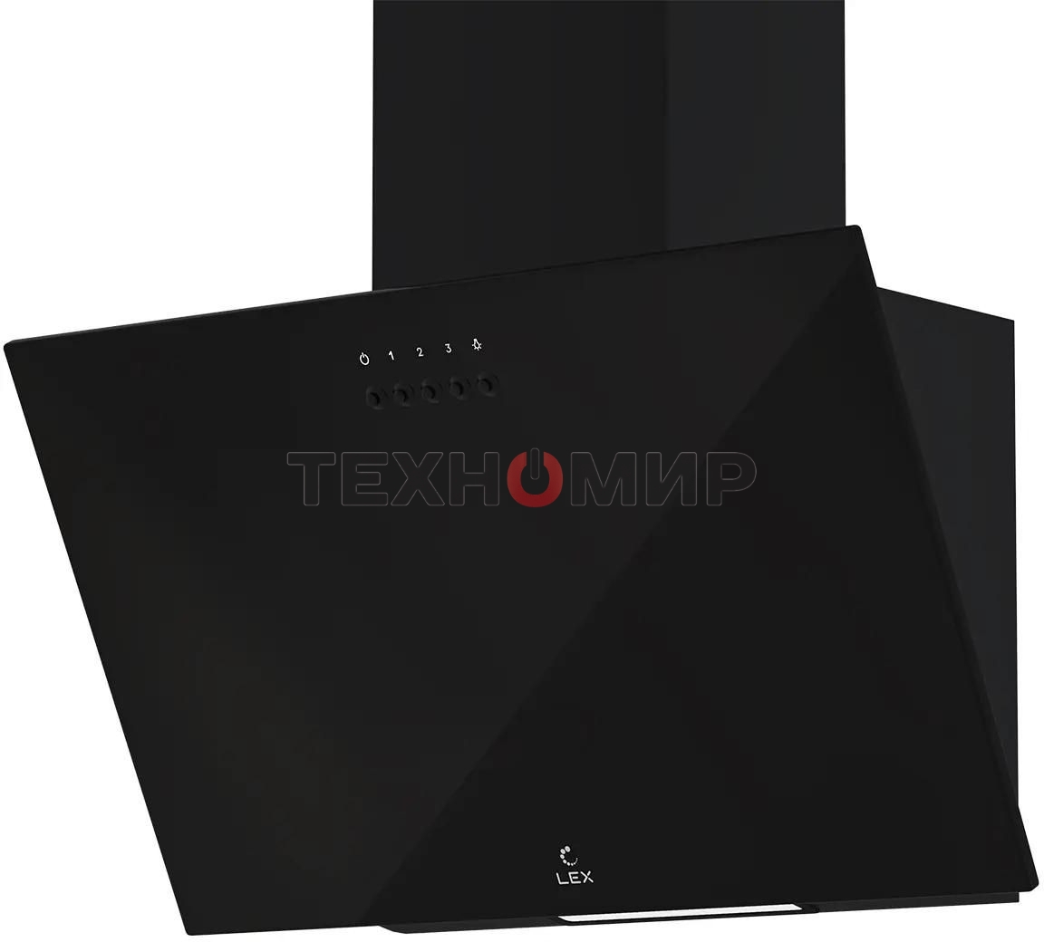 Вытяжка каминная Lex Moza 500 черный управление: кнопочное (1 мотор)