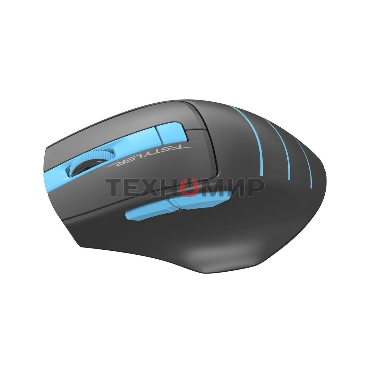 Мышь беспроводная A4Tech Fstyler FG30 серый/синий, 2000 dpi, радиоканал, USB, кнопки - 5