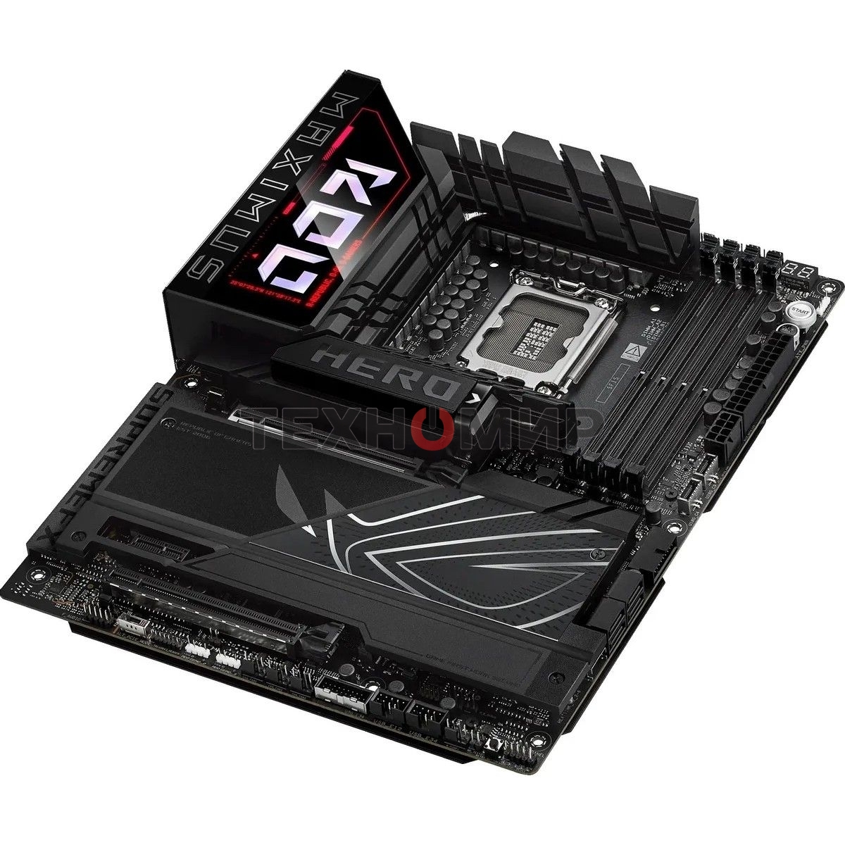 Материнская плата ASUS ROG MAXIMUS Z890 HERO, LGA 1851, Intel Z890, 4xDDR5, 4xSATA, 6xM.2, 1xPCIe 5.0 x16, 1xPCIe 4.0 x4, 1xPCIe x1, 1xHDMI, 2xUSB-C (видеовыход), 4xUSB-A 3.2 Gen 1, 4xUSB-A 3.2 Gen 2, 1xUSB-C 3.2 Gen 2, 2xUSB-C Thunderbolt 4, 2x 5Gb LAN, 