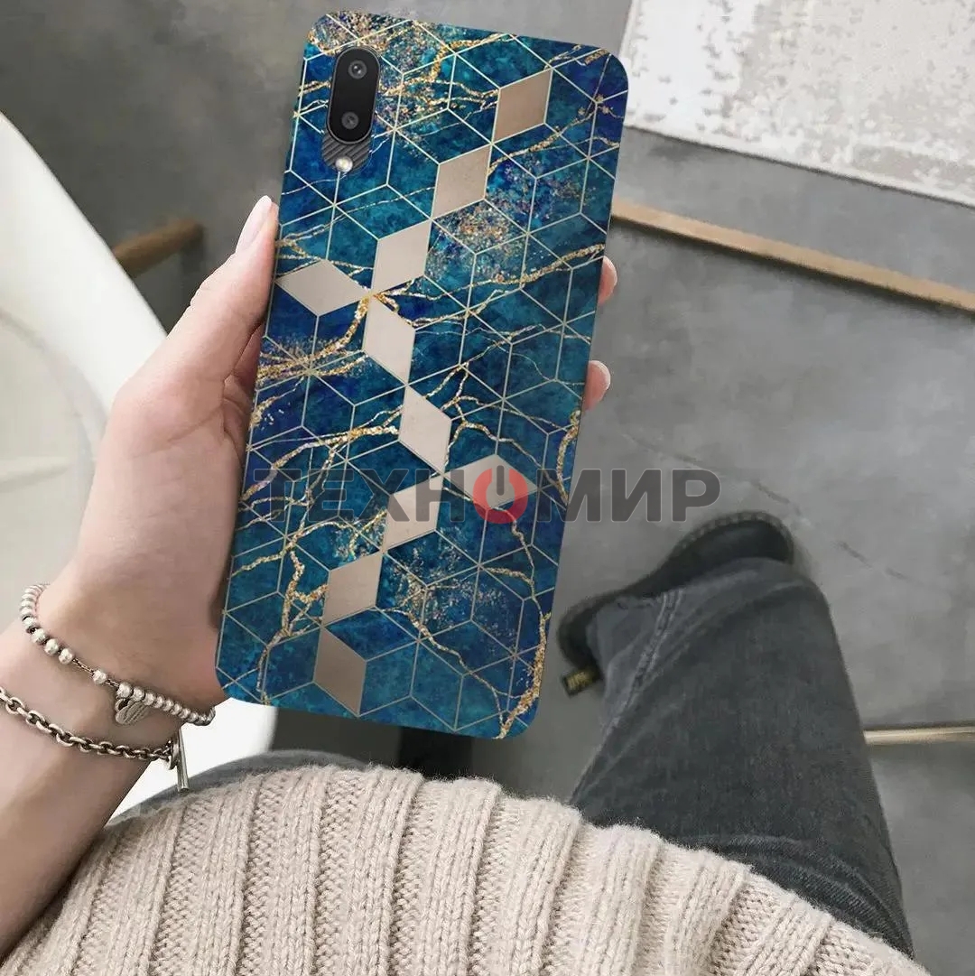 Чехол (клип-кейс) Gresso Meridian, для Samsung Galaxy A02, синий gr17aaae8917