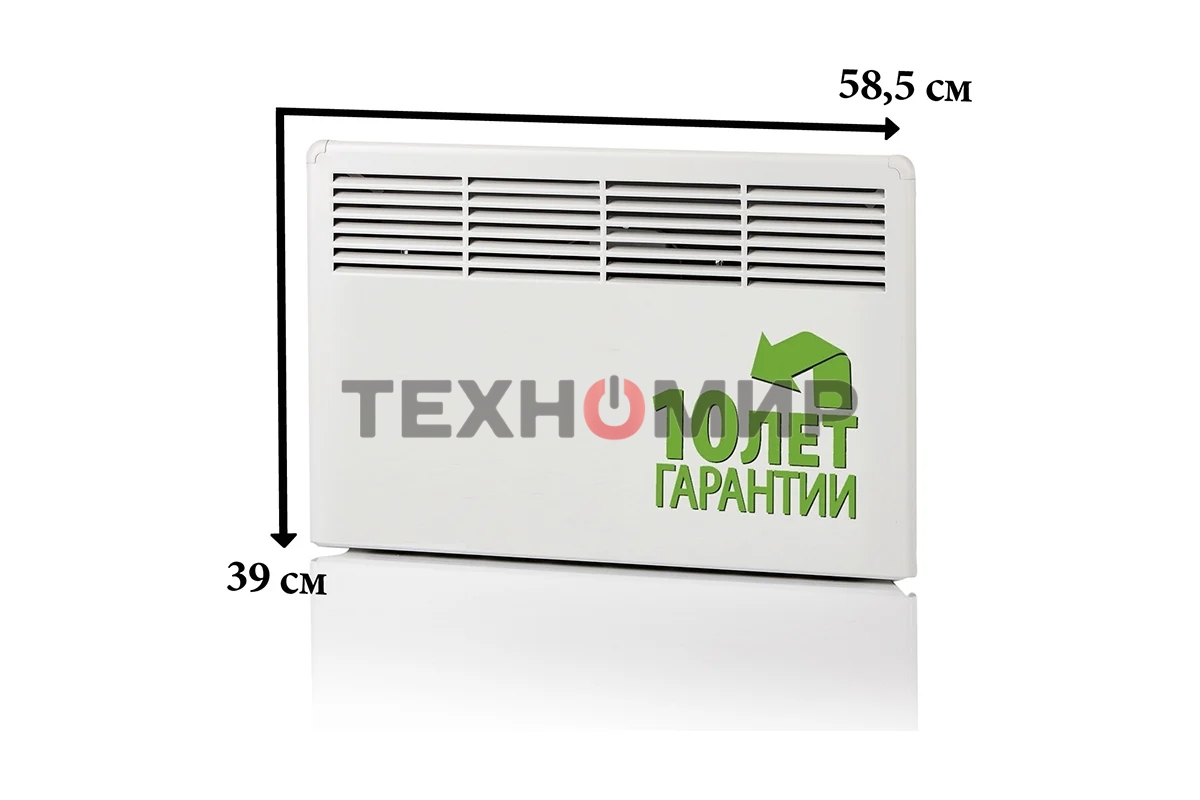 Конвектор электрический Ensto FinnHeat EPHBM05PR белый, 500 Вт, 8 м2, термостат