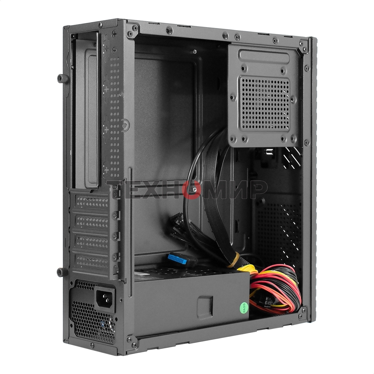 Компьютерный корпус Desktop ExeGate MI-302U-300 (mATX/mini-ITX, TPS300 8см, 1хUSB+1хUSB 3.0, HD аудио, черный)