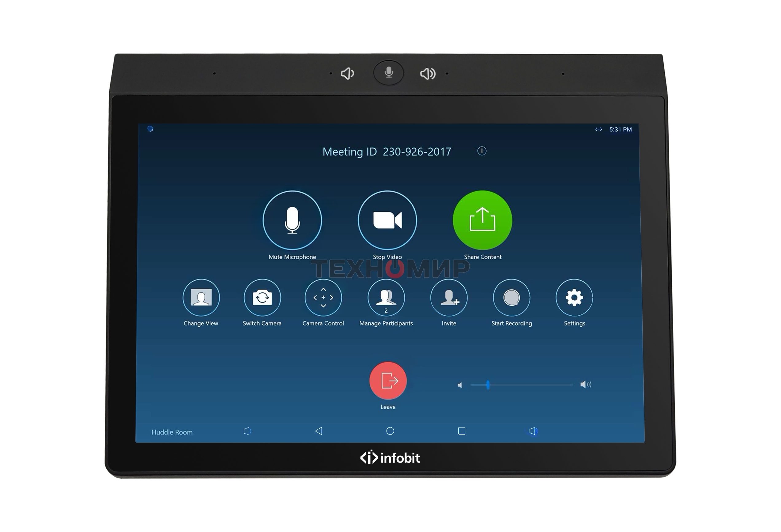 Спикерфон Infobit [iSpeaker CM800] Универсальный спикерфон и контроллер UC с поддержкой Zoom Room.