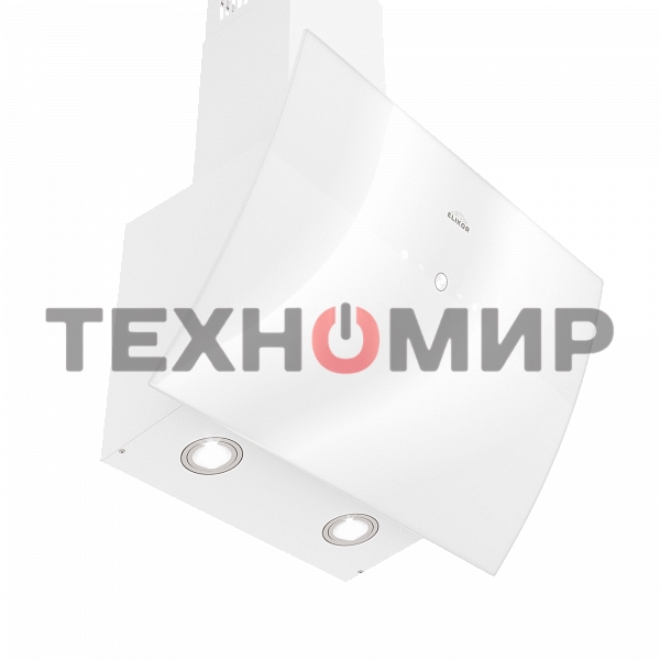 Вытяжка каминная Elikor Wave WH 60 белый, 60 см, 750 куб. м/ч, 56 дБ