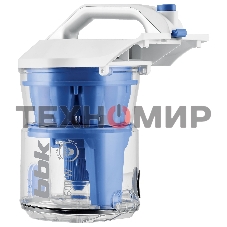 Пылесос BBK BV1501 белый/синий, 300/1600 Вт, уборка сухая, пылесборник контейнер 2 л