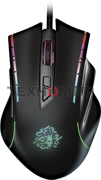 Мышь проводная Qumo Medusa M81 черный, 3200 dpi, USB, кнопки - 7