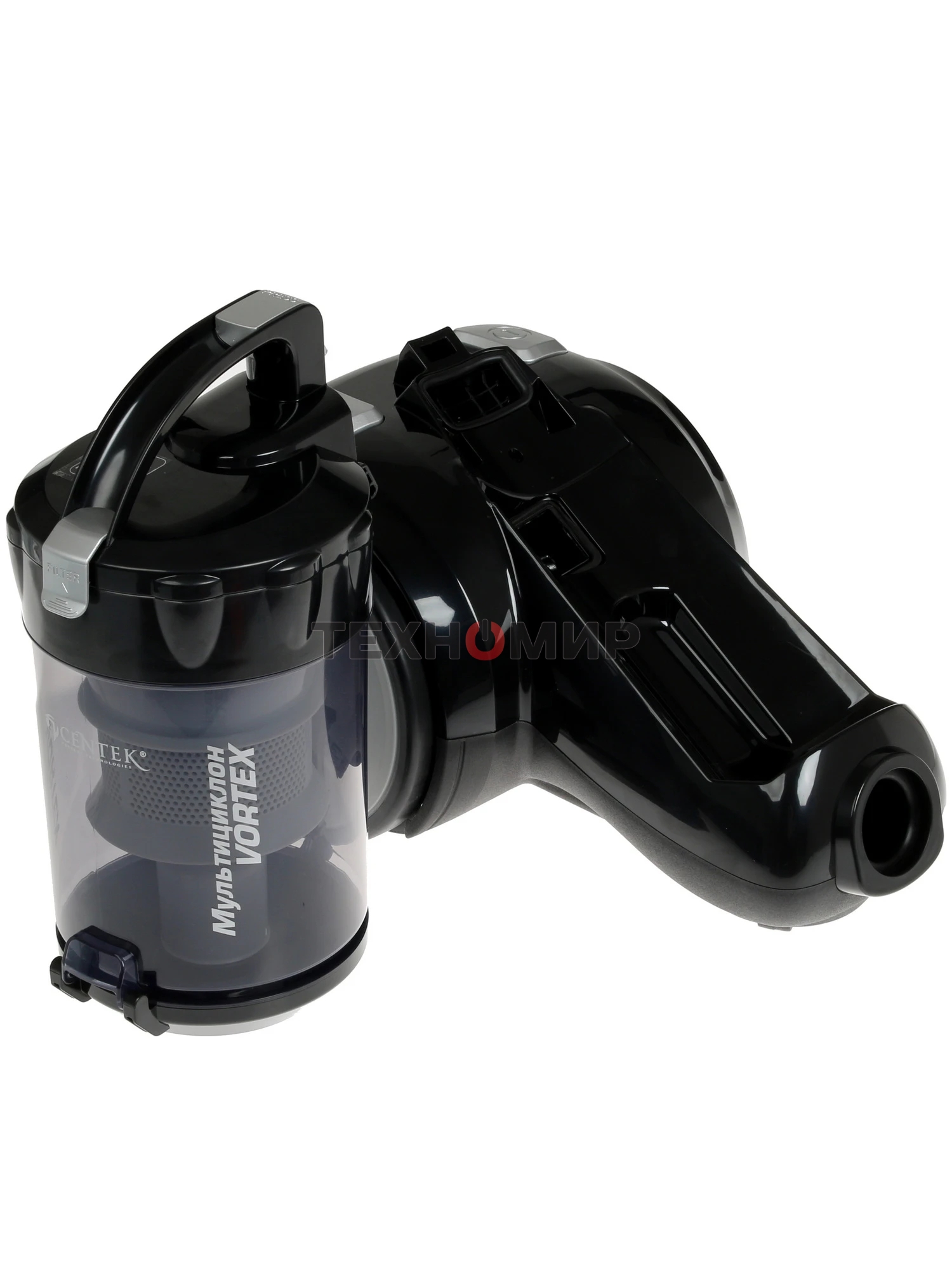 Пылесос Centek CT-2524 черный/серый, 420/2300 Вт, уборка сухая, пылесборник контейнер 2 л